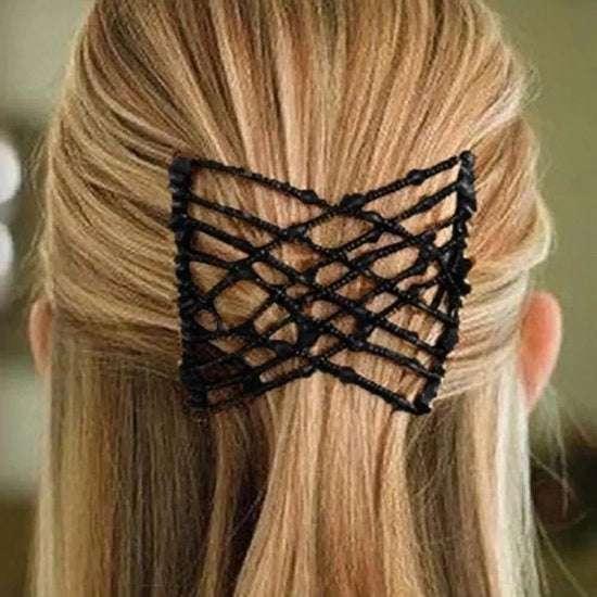 Clip per capelli flexibile a doppio ago per donne e ragazze