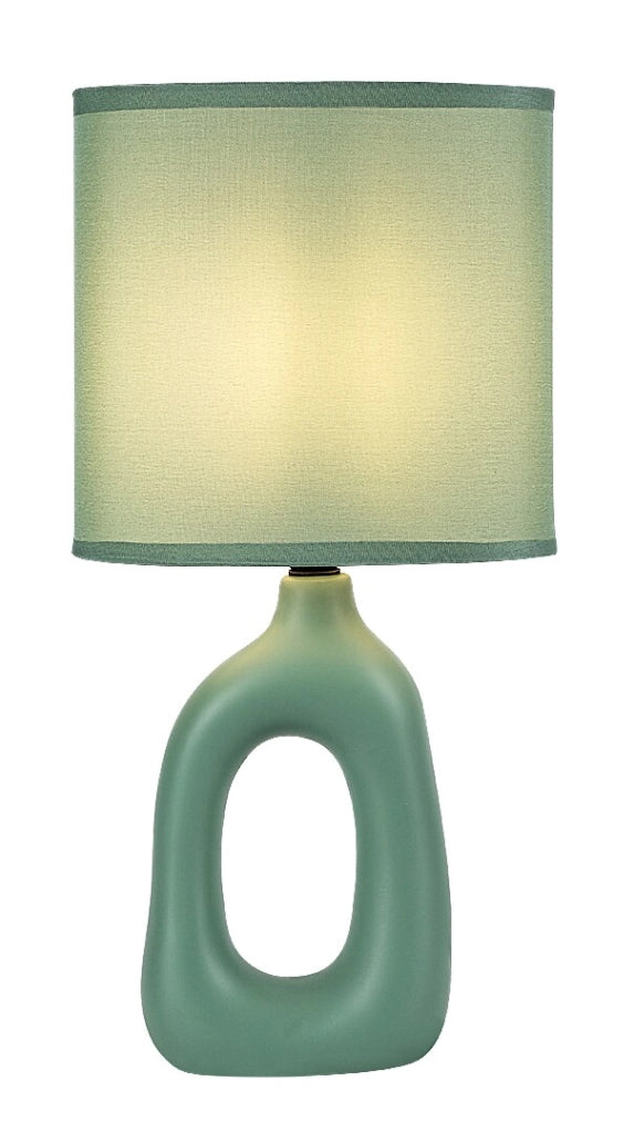 Lampada da tavolo Sylira 1xE14 verde ceramica Rabalux