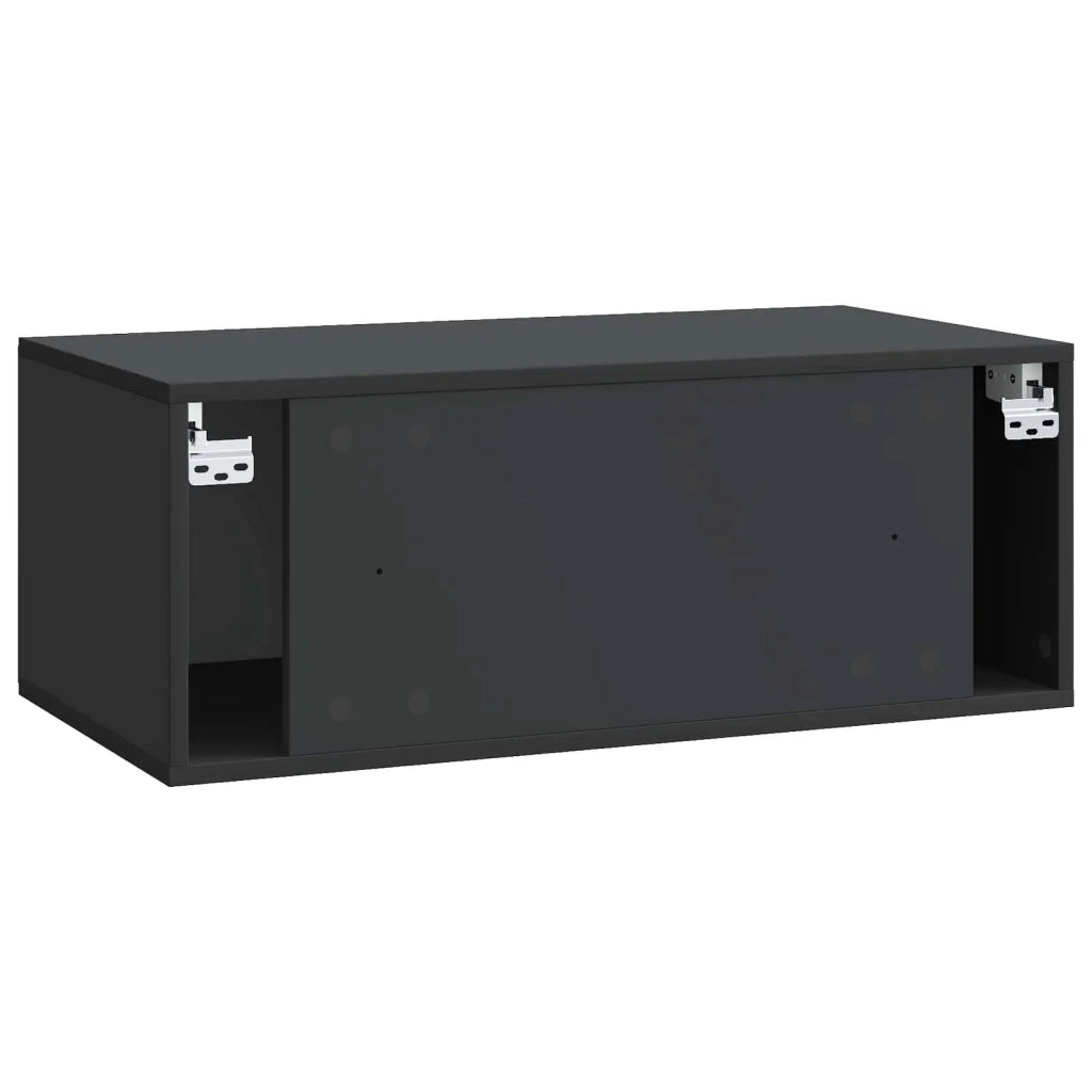 Mobile Porta TV da Muro 78,5 x 41 x 30 cm Nero 899196
