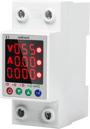 Contatore intelligente di energia, misuratore di potenza kWh 2P 63A, scatto di sovracorrente automatico, interruttore di corrente AC 230V