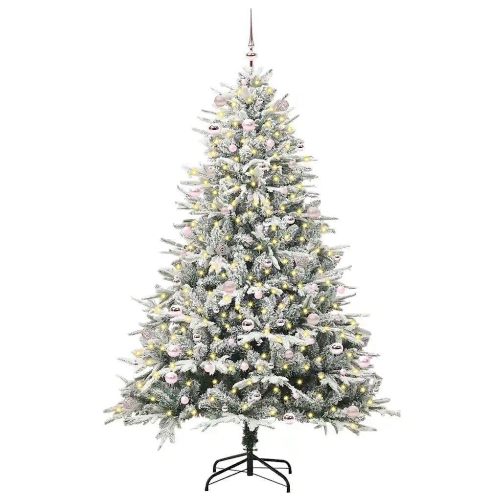 Albero di Natale Artificiale Pre-illuminato con Set di Palline 3395417
