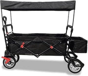 Carrello per bambini - Carrello con maniglia da traino - Nero