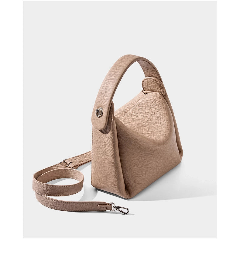 Borsa a tracolla Hobo in vera pelle marrone