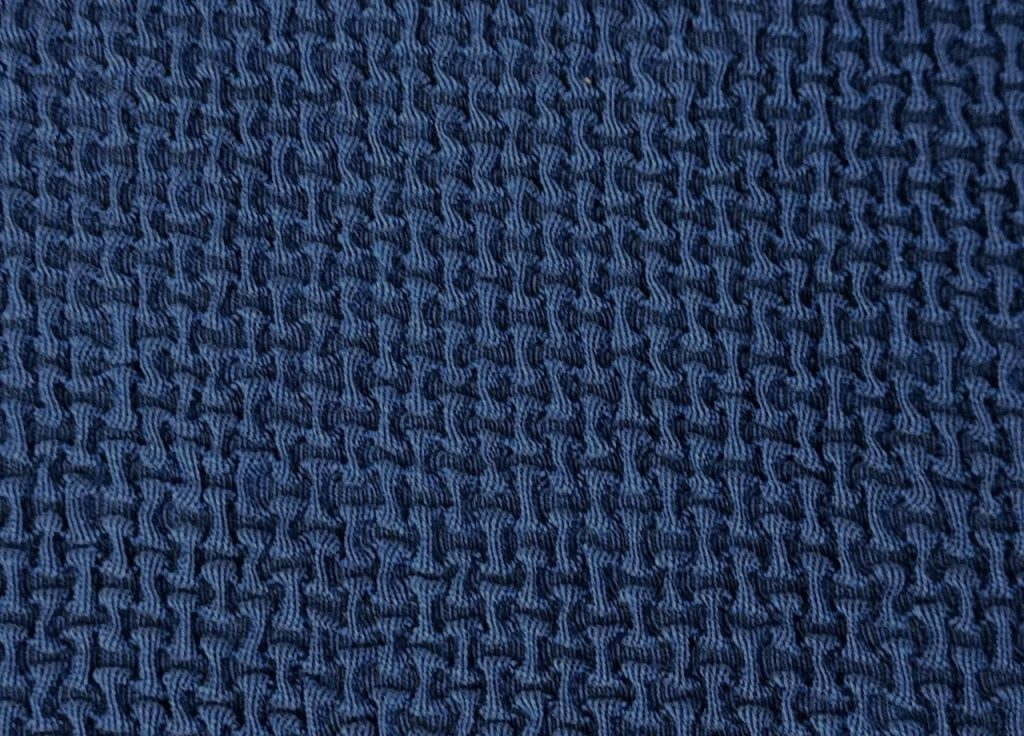 Copridivano Con Penisola Chaise Longue Tinta Unita Blu Mod Capri - Destra - Blu