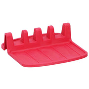 Porta cucchiaio compatto in silicone antiscivolo 15x14 cm Rosso Alpina