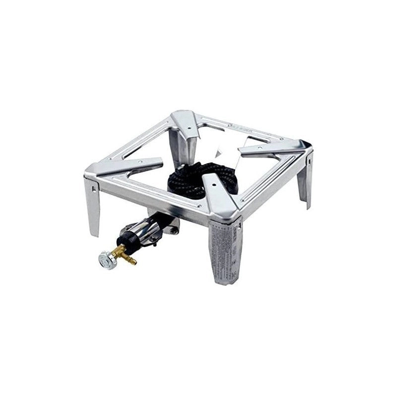 Fornellone a Gas “Drago” 40x40x19 cm in Acciaio Inox – Bruciatore da Cucina e Esterno Art. 235