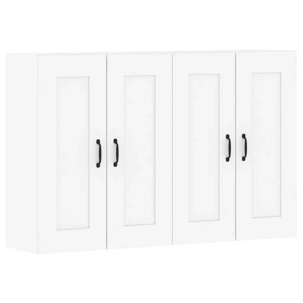 Armadietti a Parete 2 pz Bianchi in Legno Multistrato CFW8663496