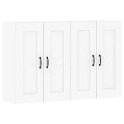 Armadietti a Parete 2 pz Bianchi in Legno Multistrato CFW8663496