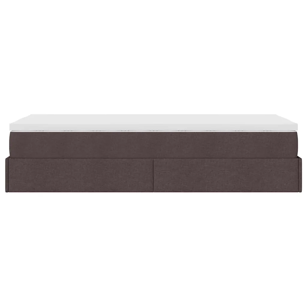 Struttura Letto Pouf con Materasso 90x190 cm in Tessuto 3311074