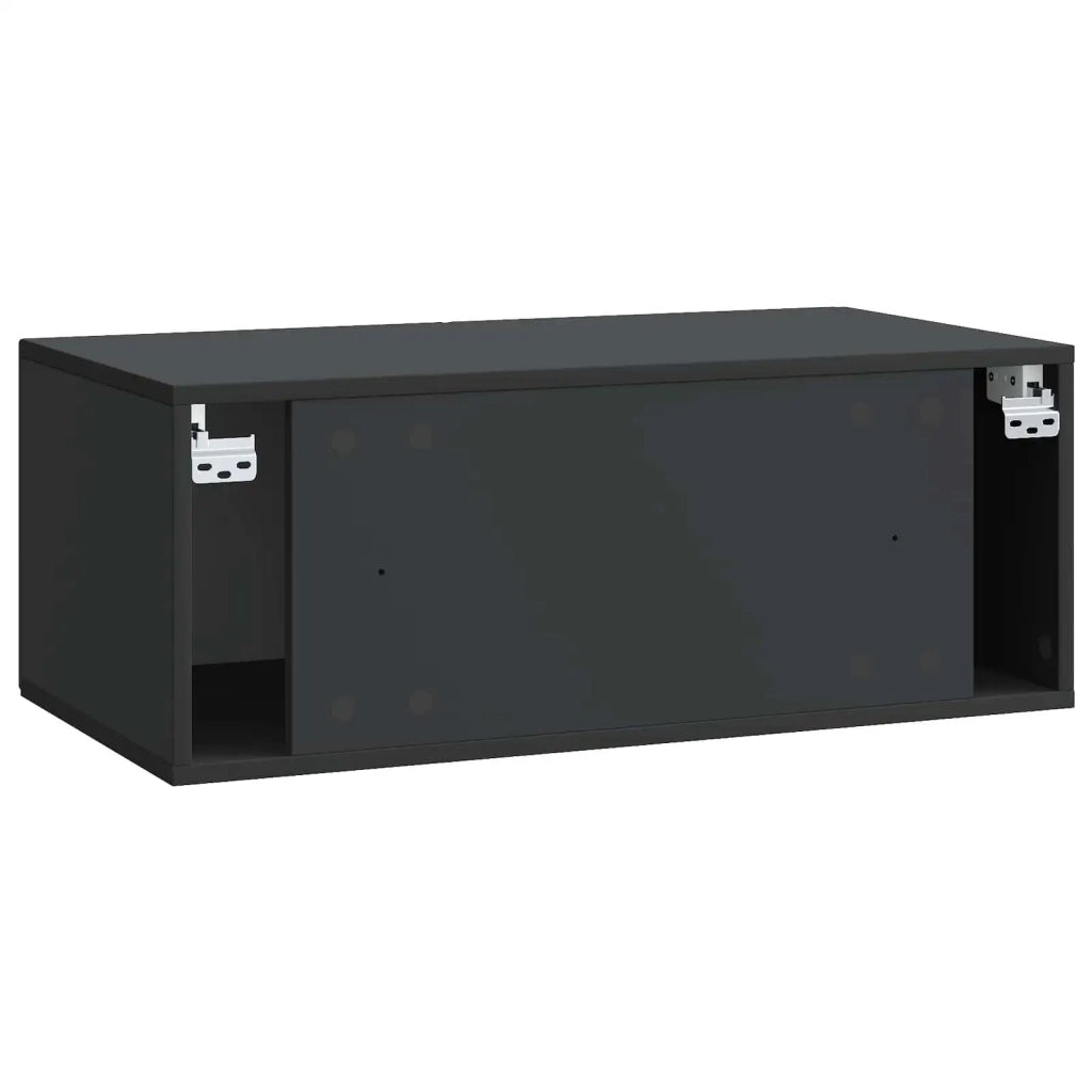 Mobile Porta TV da Muro Nero 78,5 x 41 x 30 cm