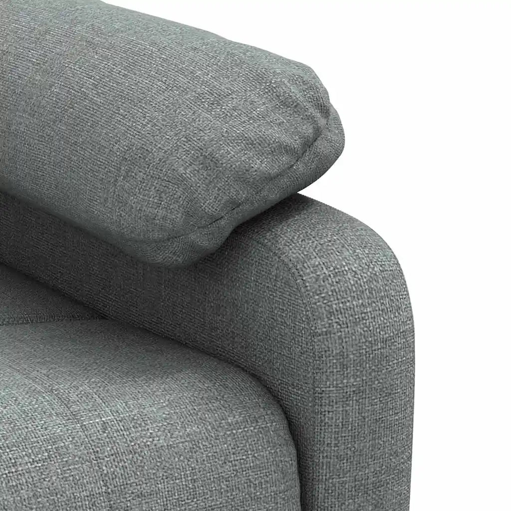 Divano Sedia-Poltrona Reclinabile in Tessuto Grigio Scuro 683691