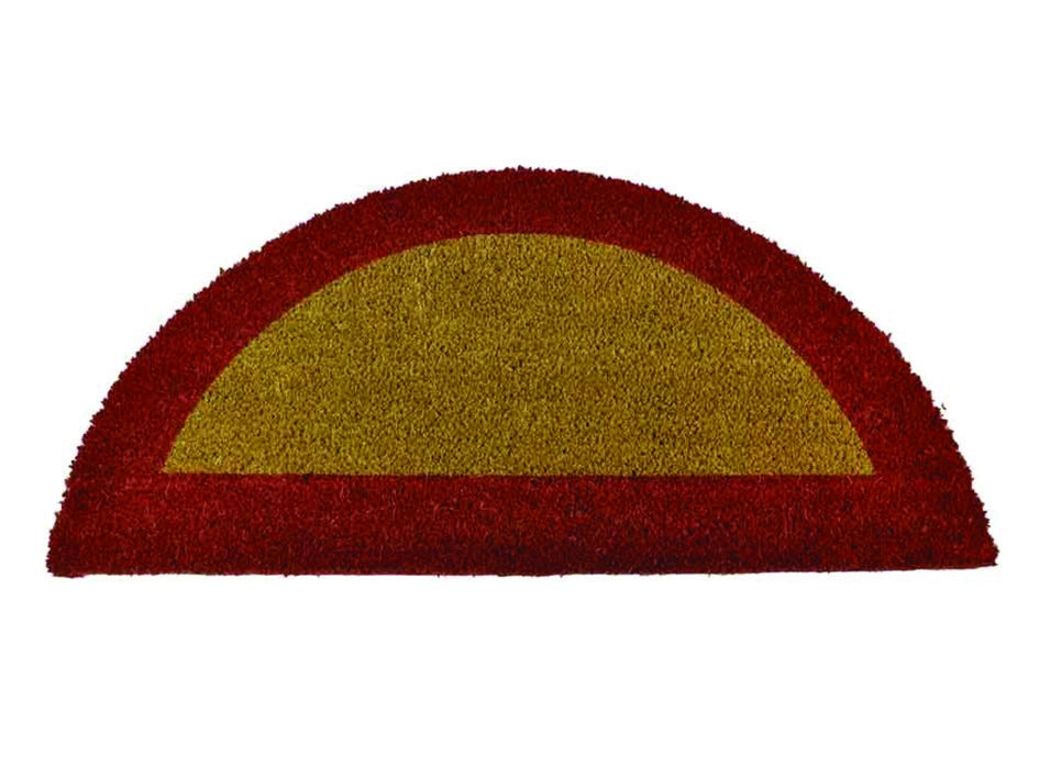 ZERBINO ECOCO SEMICERCHIO CM.40X80 ROSSO SPESSORE MM.18  cm.40x80, spessore mm.18