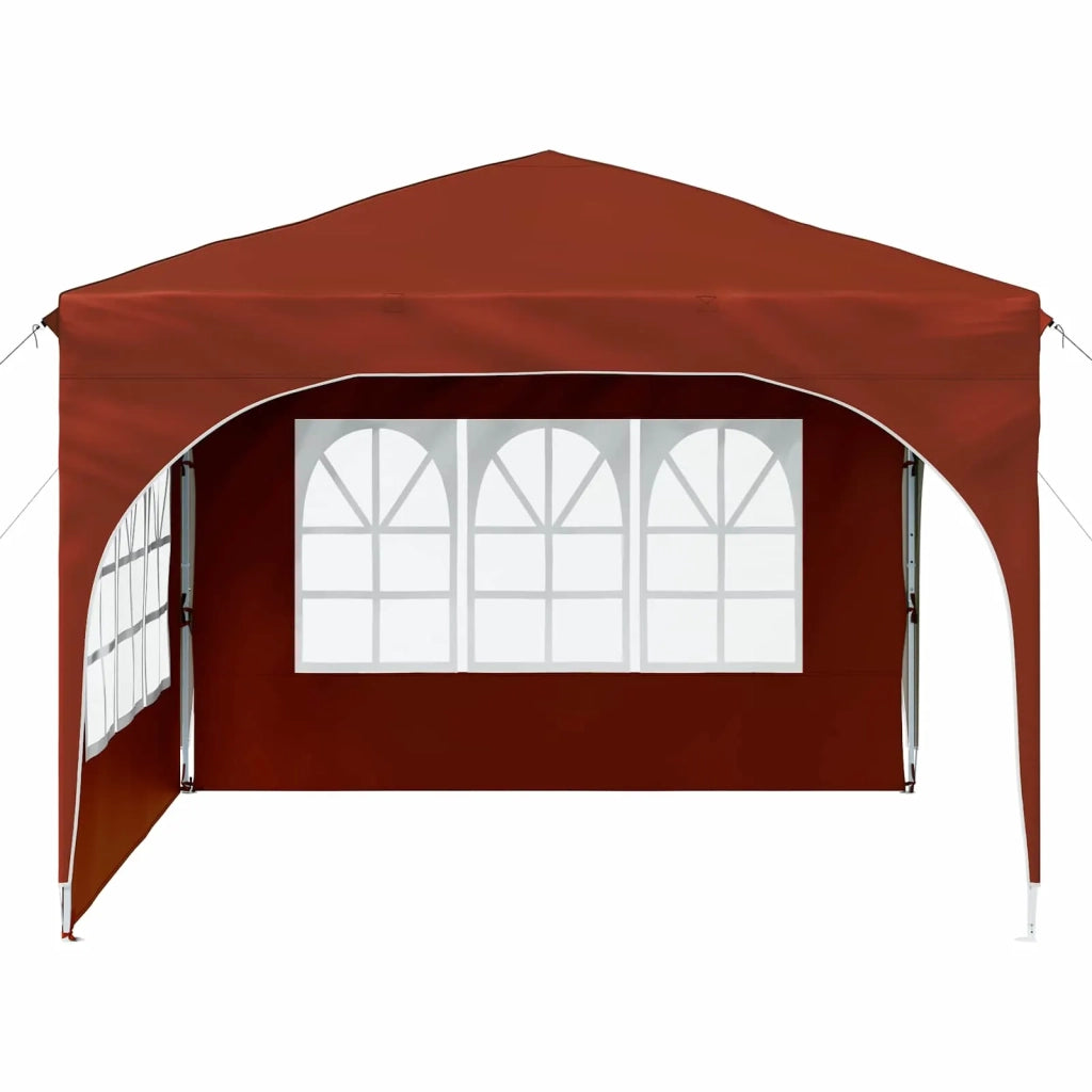 Tenda per feste a pop-up-Gazebo 290 x 290 x 245 cm Terracotta 280396