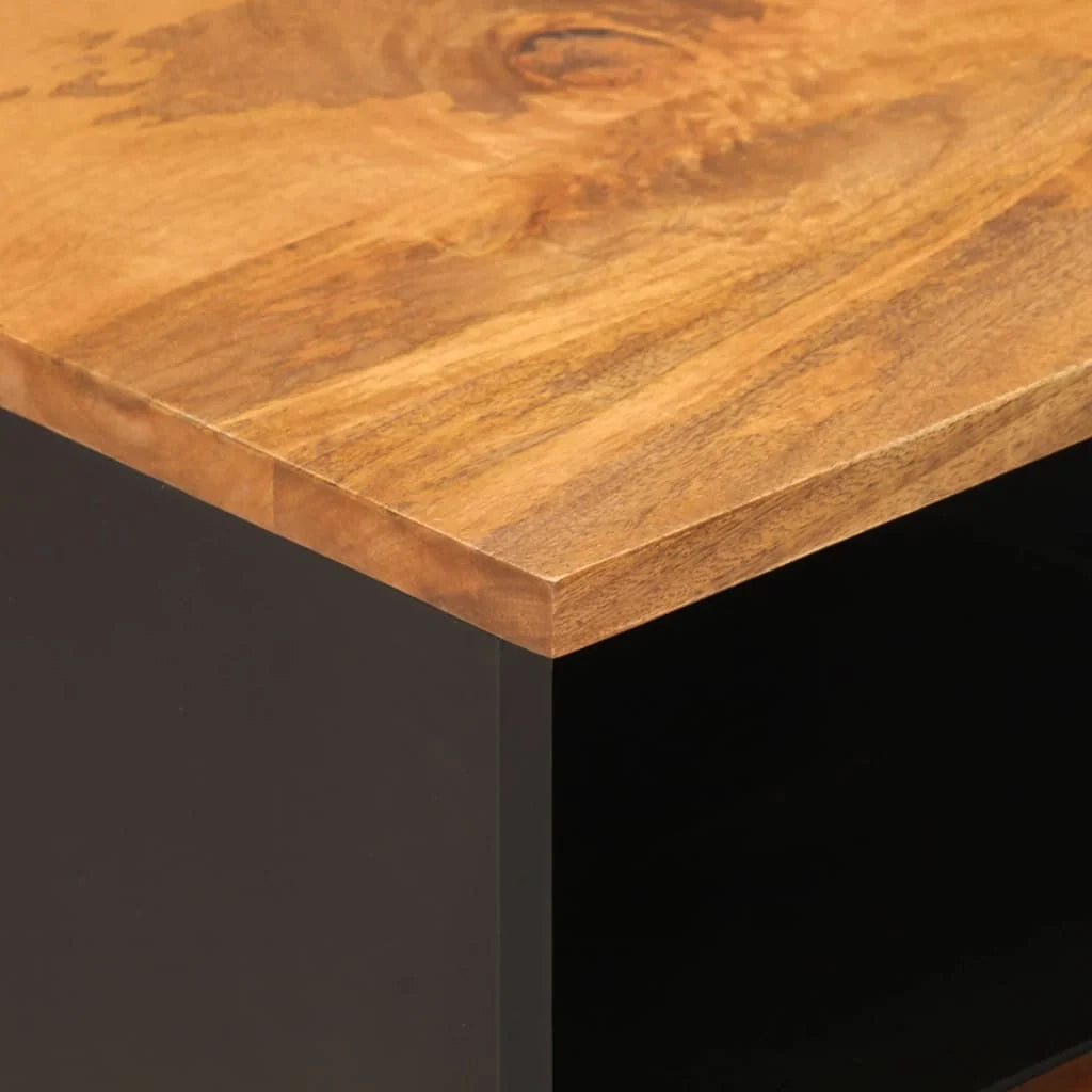 Mobile TV multimediale scaffale TV credenza mobile TV sala da pranzo soggiorno camera da letto 70 x 33,5 x 46 cm legno massello di mango marrone 02_0027596