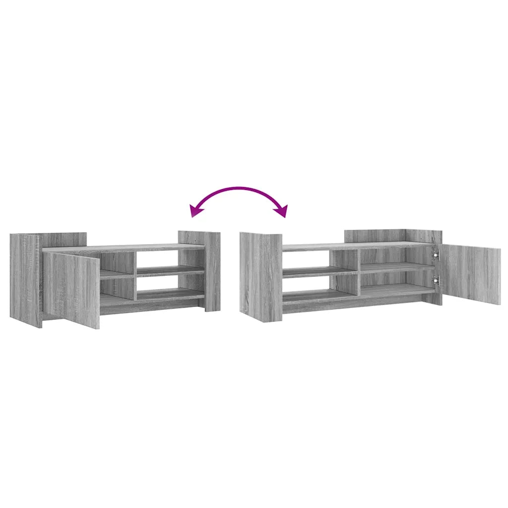 Mobile TV-Credenza TV-Console TV Grigio Sonoma 100x35x40 cm in Legno Multistrato 345779