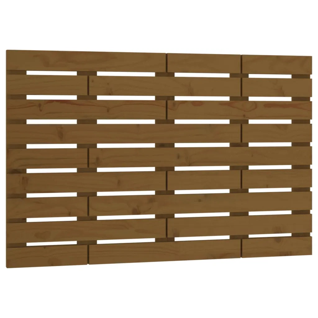 Testiera da Parete Ambra 96x3x63 cm in Legno Massello di Pino
