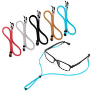 Cinture di protezione per occhiali 5 pezzi - Supporto per occhiali regolabile - Catene antiscivolo - Retainer per occhiali sportivi - Regalo gratuito - Lanyard per occhiali universale - Cintura per occhiali