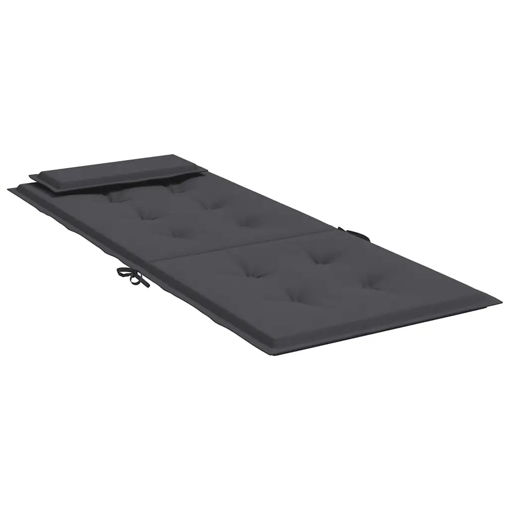 Cuscini per Sedia Schienale Alto 4 pz Antracite Tessuto Oxford 361875