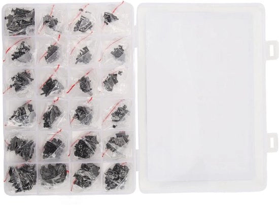 Set di viti in acciaio carbonio per sostituzione di laptop - 720pz - Set di viti per riparazioni di notebook - Spazio di archiviazione - Adatto per molti tipi di computer - Incluso diversi diametri - Viti per computer