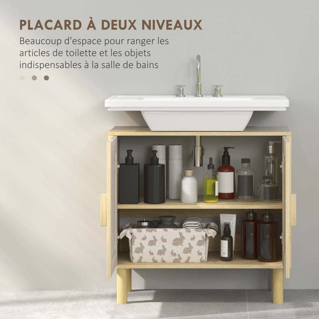 Mobile Sottolavabo Bagno ¨C Zephmum ¨C Rovere 60x30x60