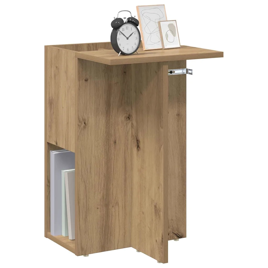 Tavolino Rovere artigianale 35 x 40 x 55 cm Legno multistrato
