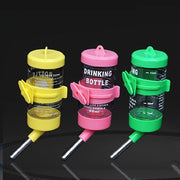 Trade Shop - Borraccia Criceti Piccoli Animali 80ml Acciaio Plastica Design Sfera Antigoccia -