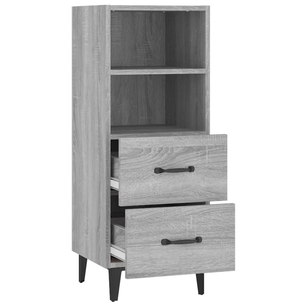 Buffet credenza cassettiera armadio mobile contenitore organizer cucina soggiorno salotto Sonoma 34,5 x 34 x 90 cm legno ingegnerizzato grigio 02_0036313