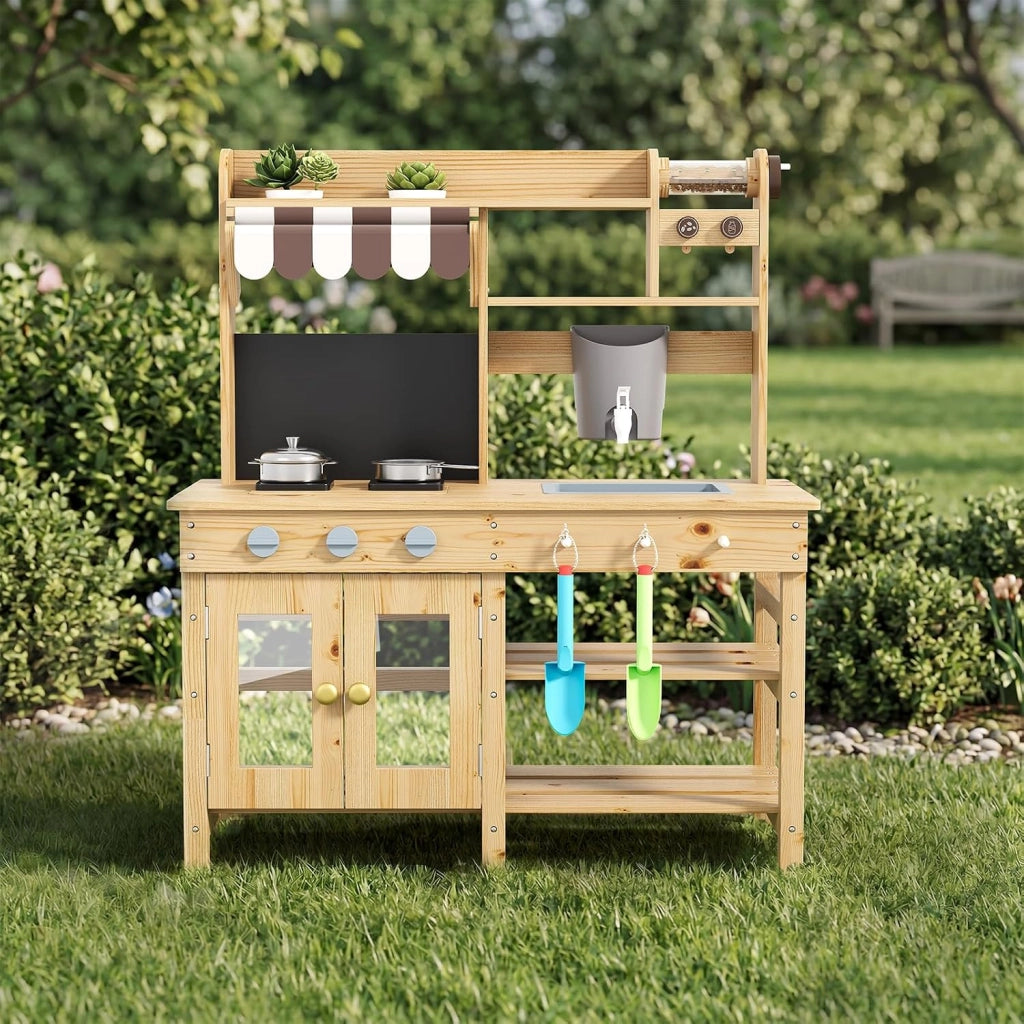 Cucina Giocattolo Per Bambini; Cucina Di Gioco Con Suoni; Fornelli; Rubinetto; Lavello; Microonde; Orologio; Macchina Per Il Ghiaccio e Accessori Da Cucina; Cucina Di Gioco in Legno Per Bambini Dai 3