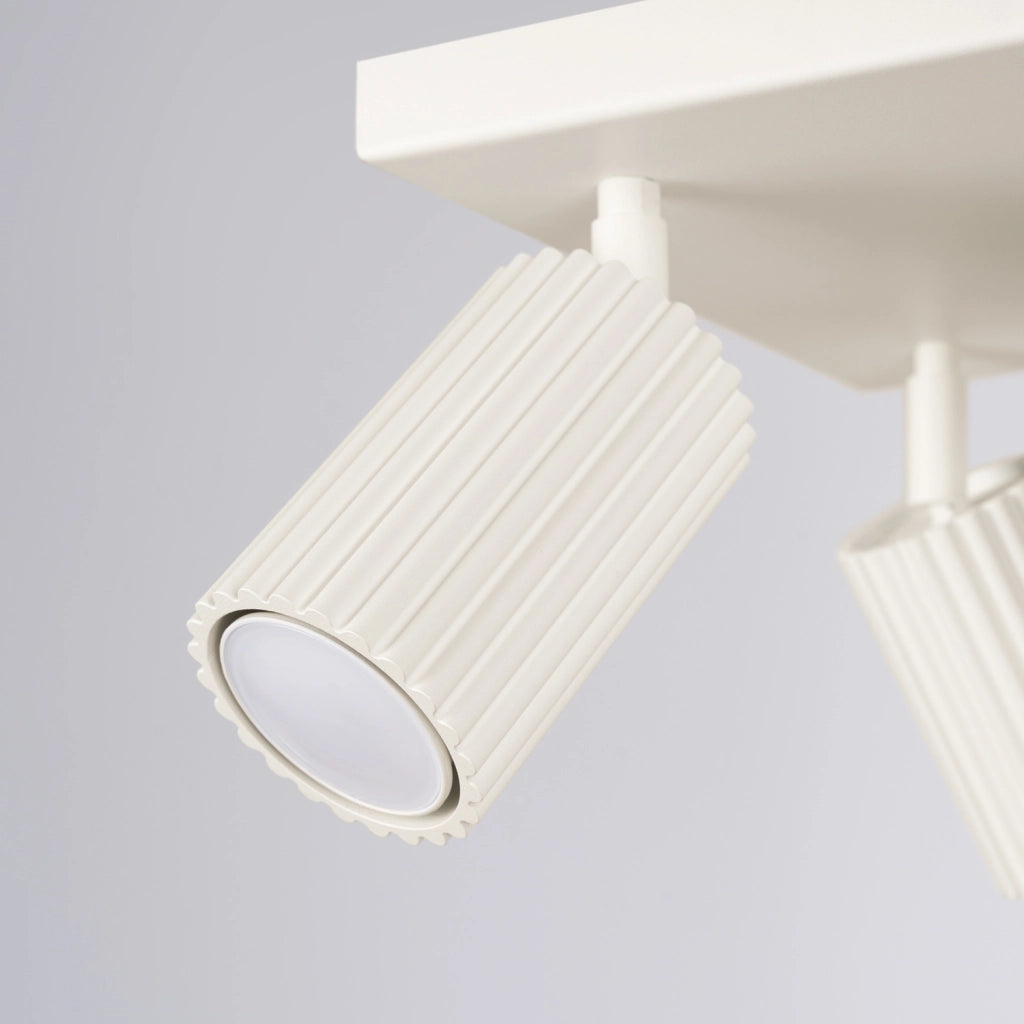 Plafoniera moderna beige orientabile 25cm 4xGU10 Gravio