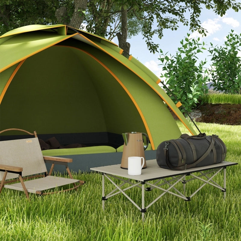Tavolino Pieghevole da Campeggio ¨C MINIMAL ¨C Alluminio, 95x55 cm, Khaki