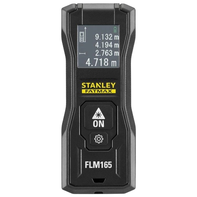 Stanley FMHT77165-0 FatMax Misuratore Laser 50 m precisione 1,5 mm batteria Li-Ion ricaricabile USB colore Nero