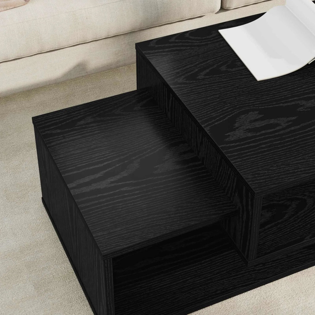 Tavolino da salotto Rovere Nero 105 x 50 x 32,5 cm 8000205