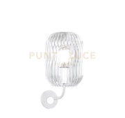 APPLIQUE BIANCO 1 LUCE VETRO TRASPARENTE 1181BI-AT-TR