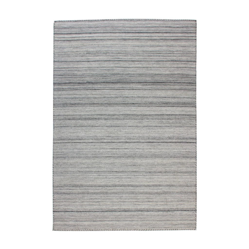 Tappeto moderno Phoenix in lana grigio antracite