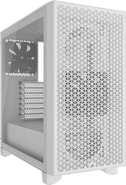 Casella PC a torre di mezzo con alta circolazione d'aria e spazio per ventilatori - Adatto per schede video fino a 360 mm e 8x 120 mm - Bianco