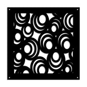 MICKEY - Pannello in PVC traforato - Parasole Misura: 73x73 cm, Colore: nero