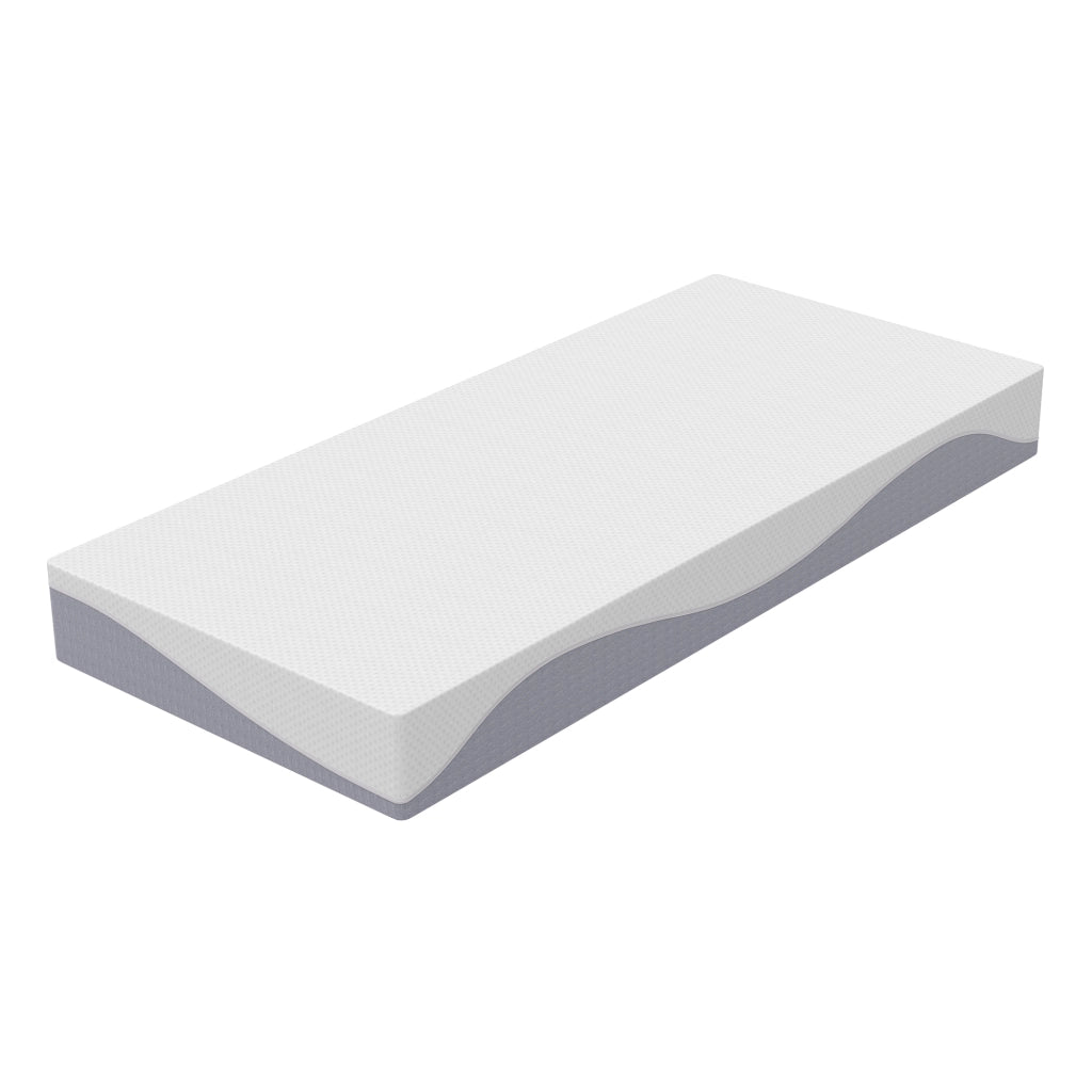 Materasso in Schiuma 120x200 cm ¨C MINIMAL ¨C Grigio e Bianco, H3/H4, Fodera Rimovibile, Oeko-TEX