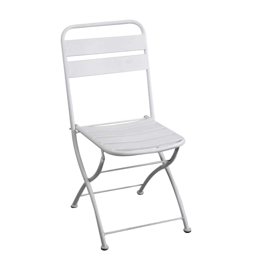 Sedia pieghevole in Metallo Bianco 42x50 cm 85 cm mod. Rovigo