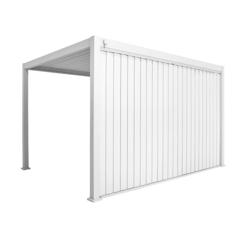 Pannello verticale a lamelle orientabili 4m per pergola bioclimatica
