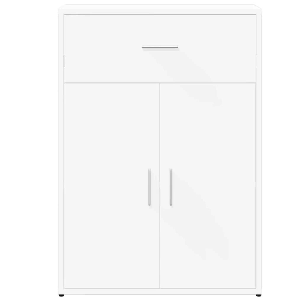 Buffet credenza cassettiera mobiletto mobile contenitore organizer per cucina soggiorno salotto 60 x 30 x 84 cm legno ingegnerizzato bianco 02_0030339