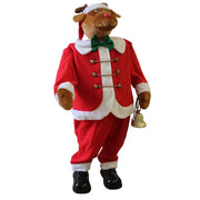 Babbo Natale Grandezza 120cm Canterino Ballerino Musica ALCE XXL