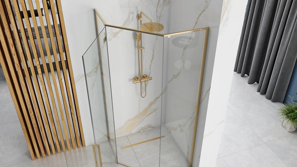Cabina Doccia Diamond Gold 90x90 con piatto doccia Diamond