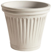 Vaso da fiori in poliresina beige chiaro ⌀ 43 cm Rotondo Finitura smaltata Uso interno ed esterno
