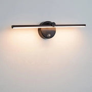 Lampada da specchio LED a LED 8W 4000K con interruttore - 41 cm - 300° girevole - per vano doccia - nero
