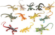 12 pezzi di modelli di lucertola colorati, figure di animali giocattolo educativo per bambini