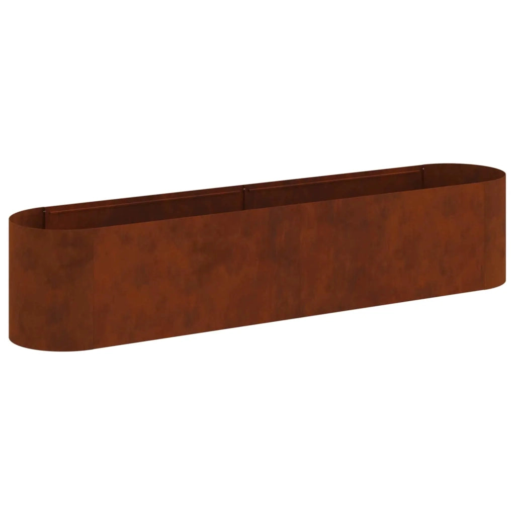 Letto rialzato da giardino Acciaio Corten 200 x 40 x 40 cm 8011697