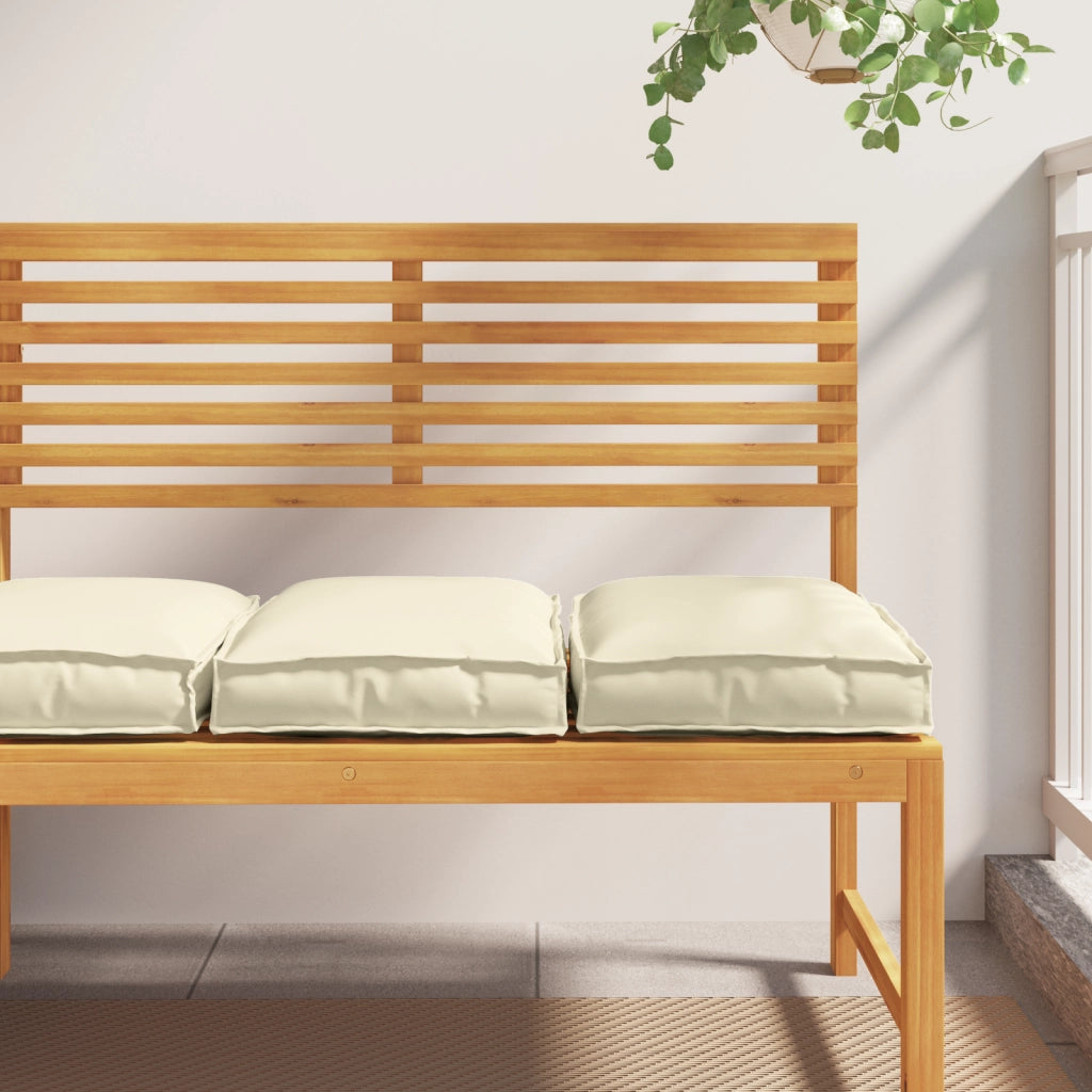 Cuscini per pallet per seduta 2 pz Panna 40x40x8 cm Tessuto Oxford