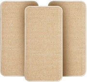 Set di 3 mattonelle per gatto in tre pezzi, robuste e durature, lastre per gatto in sisal, 50 x 25 cm, lastra per gatto, protegge il divano, i mobili, il tappeto e le pareti dai graffi (colore legno)