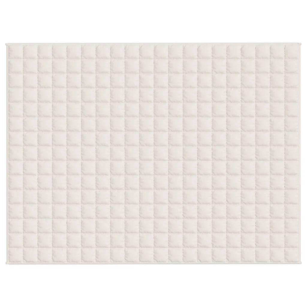 Coperta Ponderata Crema Chiaro 150x200 cm 7 kg Tessuto 350756