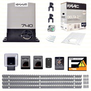 FAAC DELTA 2 740 KIT 4 METRI CREMAGLIERA METALLO AUTOMAZIONE CANCELLO SCORREVOLE